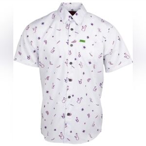 Dixxon Doodles NWOT Party Shirt Large Smoke 420 Stoner